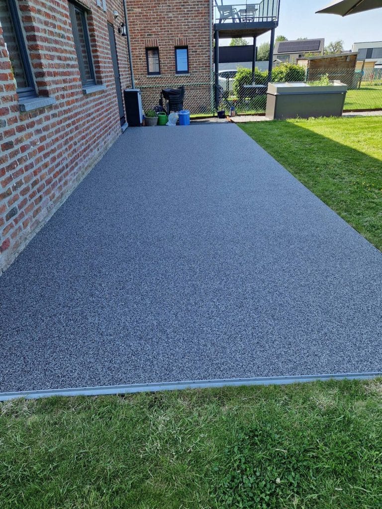 Terrasse en tapis de marbre